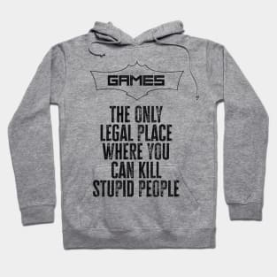 Games are a wonderful place to be / funny gaming quote Hoodie